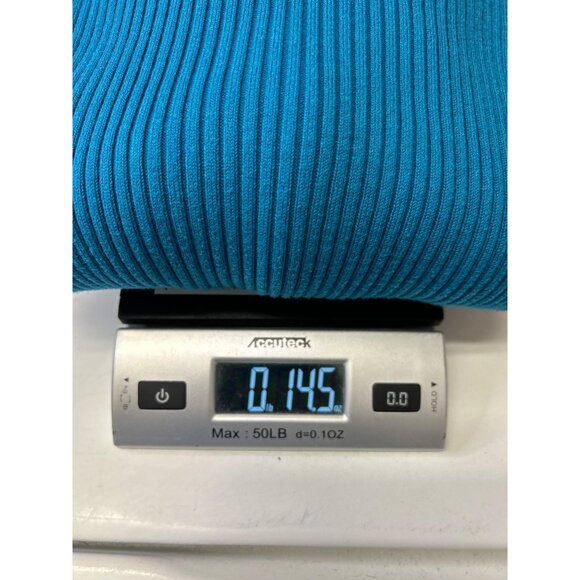 Coldwater Creek Womens Ribbed Turtle Neck Sweater XL Blue Cotton & Nylon - Picture 9 of 9